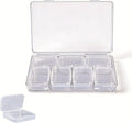 Bead Organizer Box 8-Piece Small Beads Storage Cases and Plastic Container by Unknown