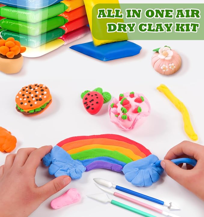 Air Dry Clay 100 Colors Foam Clay Non-Sticky Soft Air Dry Foam Clay, Moldable - Image 4