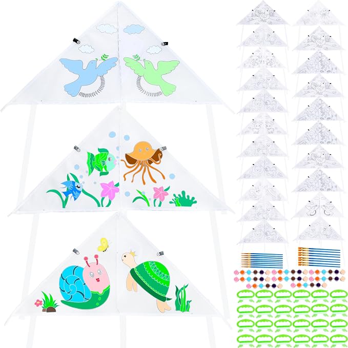 24 Pcs DIY Color Filled Kite for Kids by Unknown
