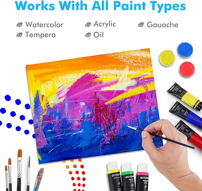 Gotideal Canvas Boards for Painting, Bulk Painting Canvas for Kids and Adults - Image 5