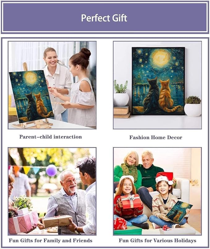 Cat Paint by Numbers for Adults - Image 8