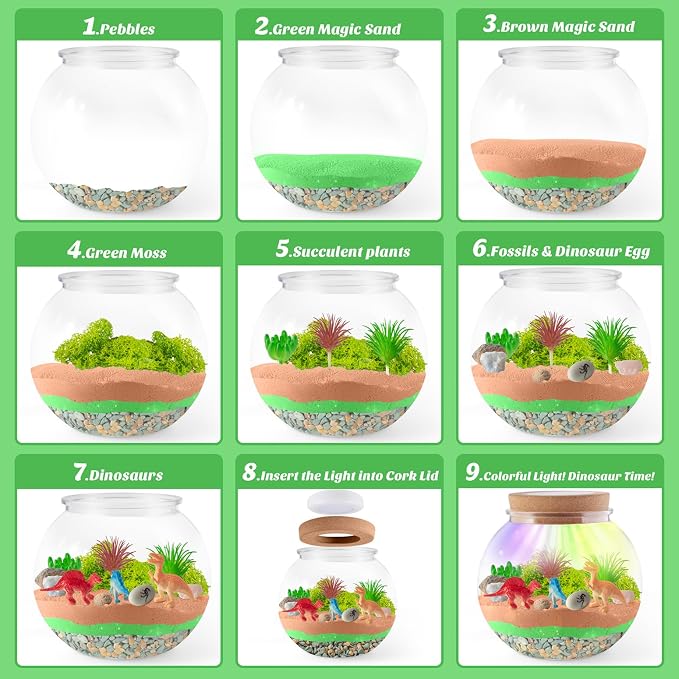 JOYEEMAX Dinosaur Light-Up Terrarium Kit - Image 4