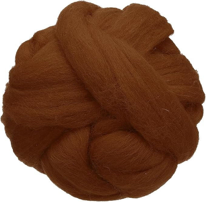 uxcell 3.53oz Wool Roving Yarn, Needle Felting Wool Fiber DIY Craft Needle Wet by uxcell