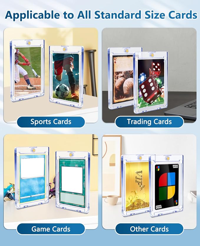 204ct Magnetic Trading Card Holders: 35pt One Touch Card Holder, U-V Protection - Image 5