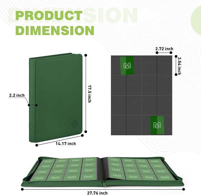 Premium Card Binder 16 Pocket, Trading Card Binder Holds up to 1000+Cards - Image 5
