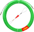 Fish Tape 49FT Wire Fishing Tools Cable Pulling Wire 4.5mm Diameter, Ideal for Cable Runs 15m