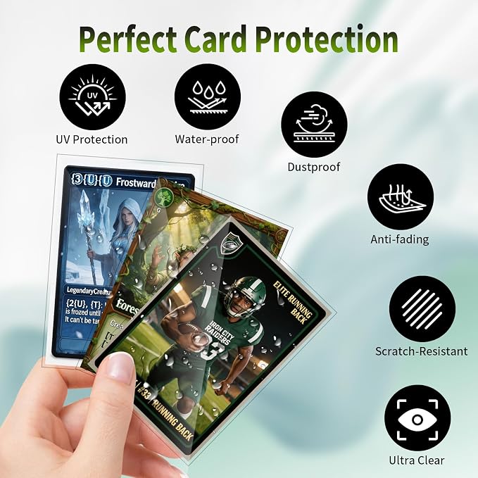 5000 Counts Card Sleeves for Trading Cards, Soft Penny Sleeves Clear Baseball - Image 3