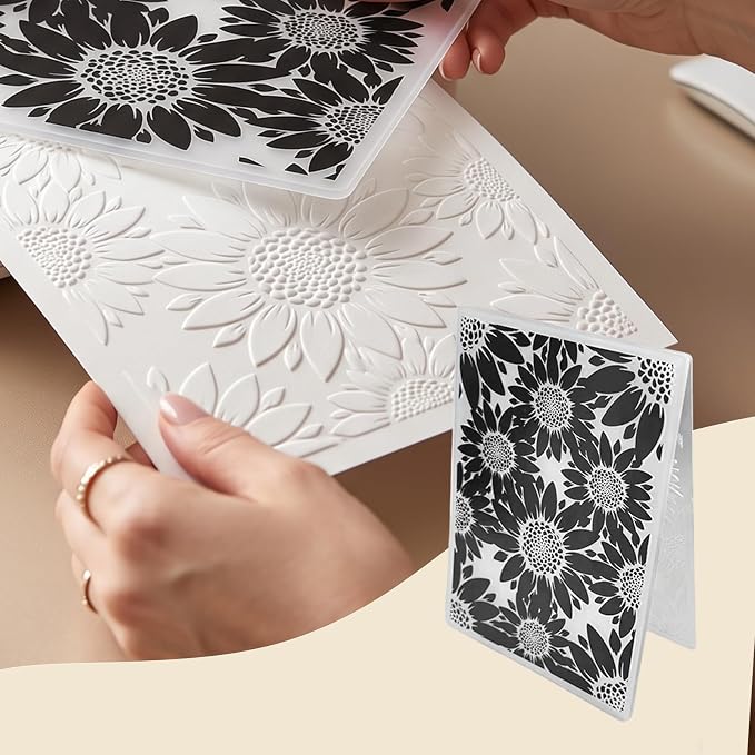 5x7 Inch Sunflower 3D Embossing Folder - Image 3