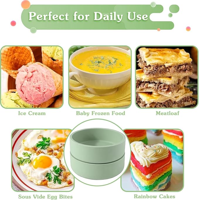 3Pcs ZHYEEDAA Air Fryer Egg Mold, Silicone Egg Molds, Individual Egg Bite Maker - Image 4