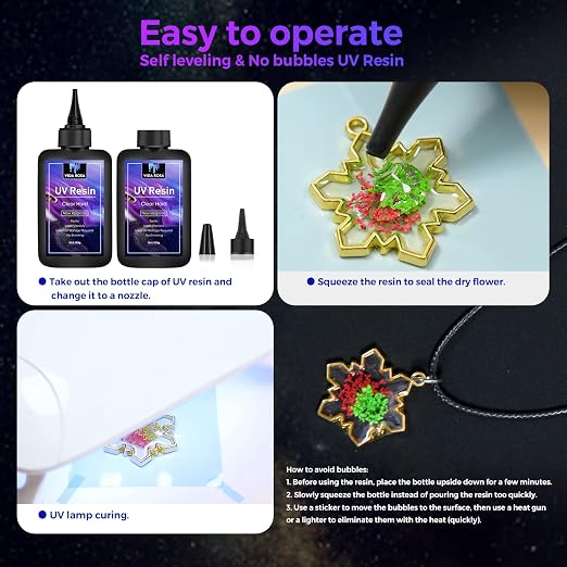 UV Resin 100g- VIDA ROSA RESIN Crystal Clear Hard Ultraviolet Curing Epoxy Resin - Image 6