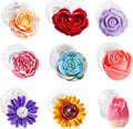 9 Pcs 3D Silicone Flower Molds for Candle Soap Making Cake Chocolate Making | by JDHSilicone