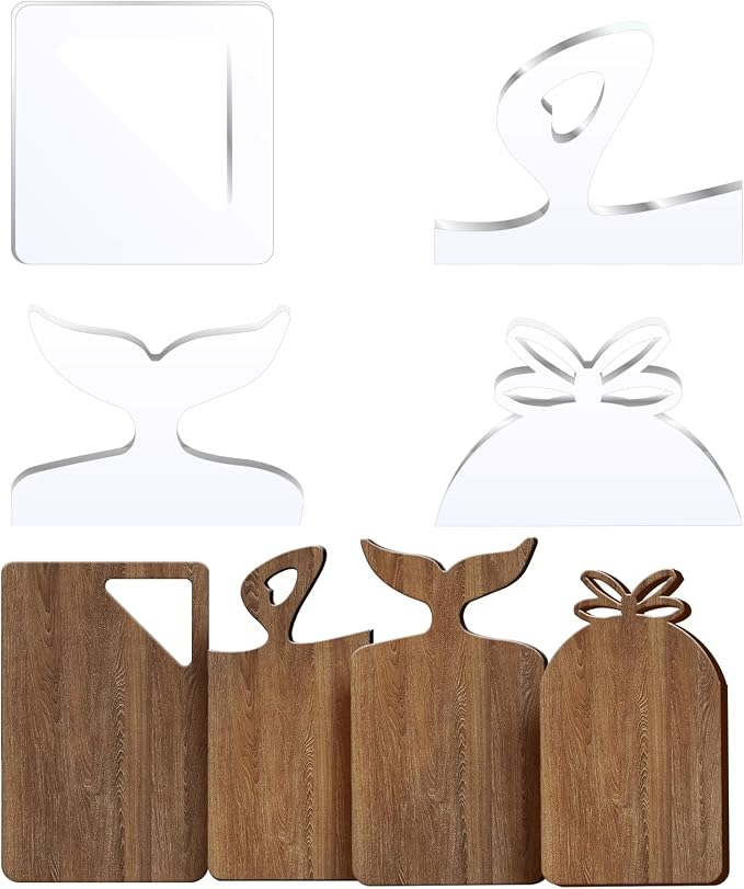 Charcuterie Board Templates, 5mm Christmas Clear Cut Board Woodworking Handle by Unknown