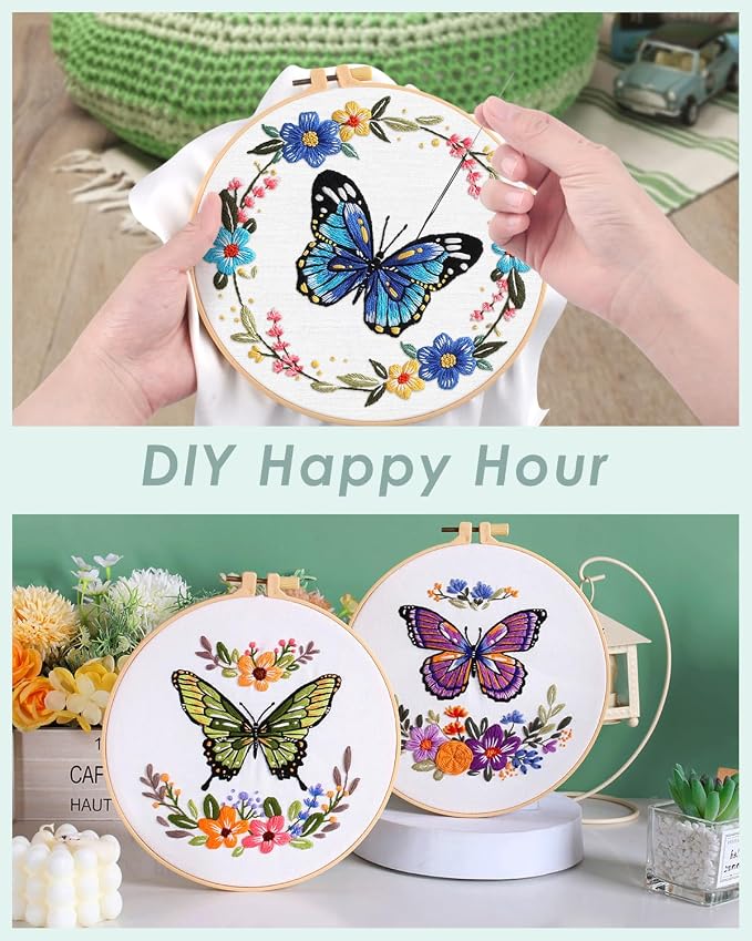 ERKOON 5 Sets Embroidery Kit for Beginners - Image 3