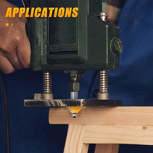 70PCS 1/2 Inch Shank Router Bit Set Door Window Bites with Tungsten Carbide Tips for Use On Wood, Metal, Plastic
