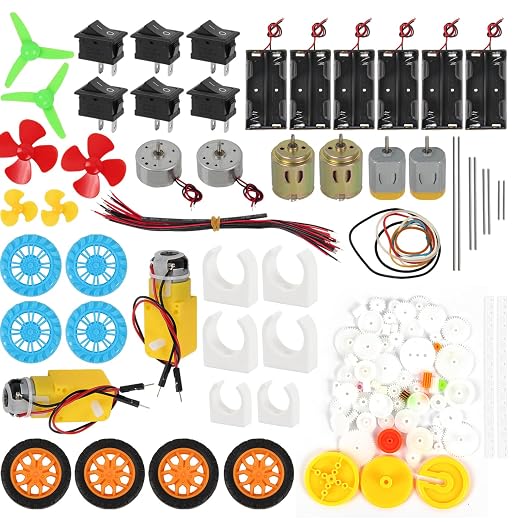 DC Motors Kit DIY Science Projects DC Motor Kit 3V-12V 25000RPM Mini Electric by Dorhea