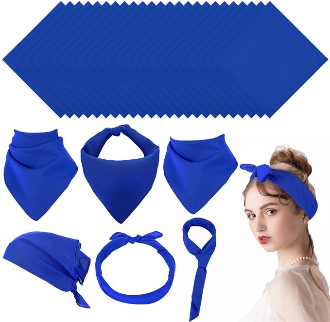 Suhine 100% Cotton Solid Bandanas Blank Bandanas Multifunctional Headband Scarf by Suhine