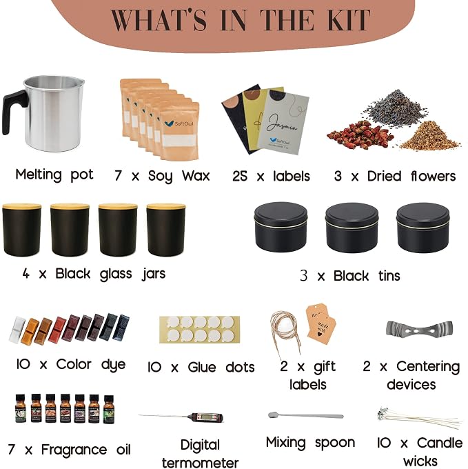 SoftOwl Premium Soy Candle Making Kit - Image 2
