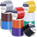 10 Pack Colored Electrical Tape 2 in x 66 ft Waterproof Electrical Insulating Tape High Temperature Resistance Electric Tape Under 600V Home Outdoor Multipurpose Multicolor Vinyl Tape