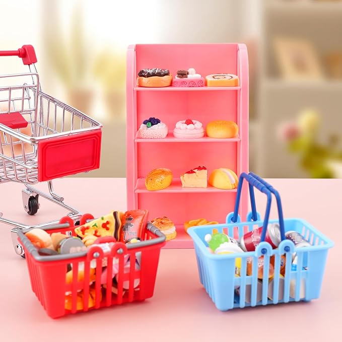 50Pcs Miniature Food Drinks Bottle Soda Pop Cans, Pretend Play Mini Kitchen - Image 4
