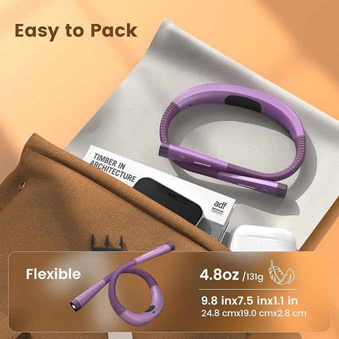 Glocusent Book Light, 3-Color & 6-Brightness Reading Light, Bendable Neck Light - Image 5