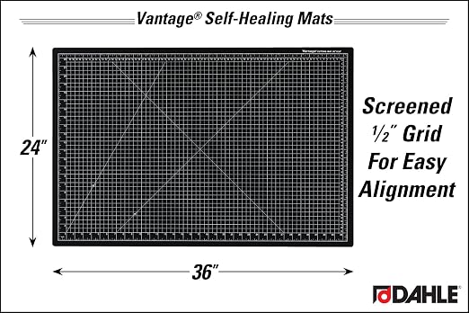 Dahle Vantage 10673 Premium Self-Healing Cutting Mat, 1/2" Grid, 5 Layers - Image 2