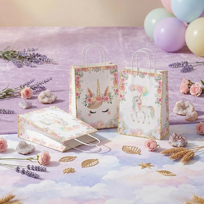 24 Pack Unicorn Party Favor Bags, Unicorn Gift Bags - Image 5
