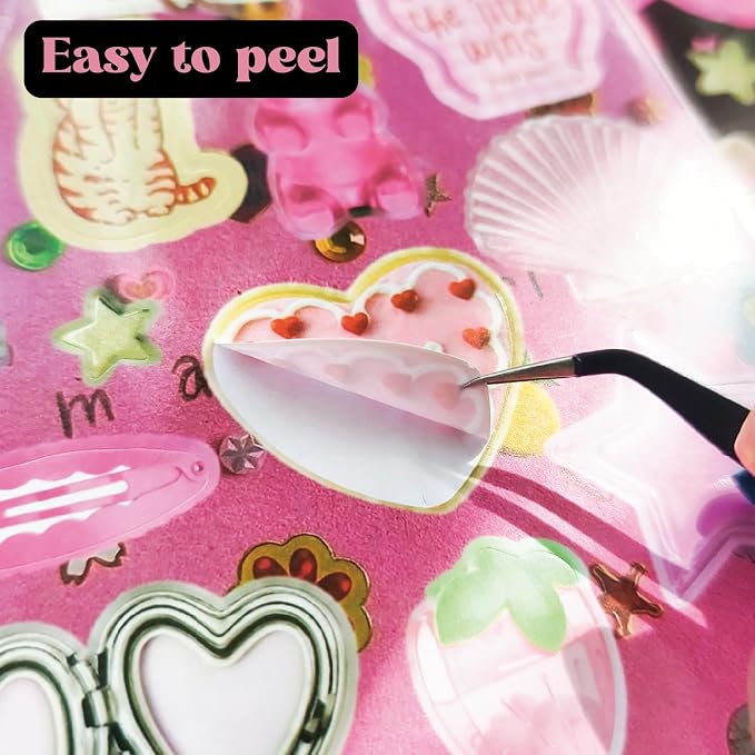 PRSTINCOL Vintage Sweetheart 2 in 1 Sticker Book Set, Includes Vintage and - Image 9