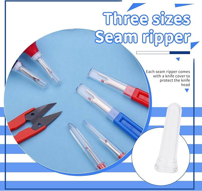 68 Pcs Seam Ripper Set, 2 Large, 2 Small, and 2 Colorful Stitch Rippers - Image 4