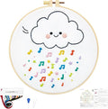Crafmanoe Cute Embroidery Kits for Beginners Adults, Hand Embroidery Starter by Unknown