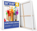 FUMILE Canvas for Painting 30x40, 4 Pack Large Stretched Canvas for by FUMILE