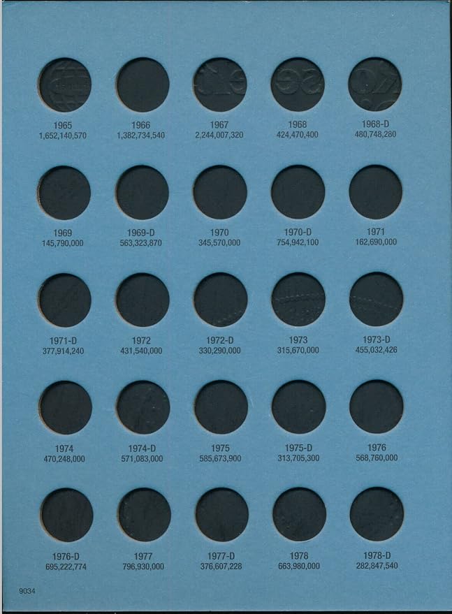 Whitman US Dime Folder Set Mercury and Roosevelt 1916 to Present Day #’s 9014 - Image 7