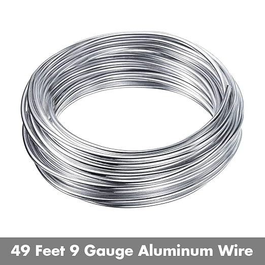 Aluminum Wire, Anezus 9 Gauge Bendable Metal Armature Aluminum Craft Wire - Image 2