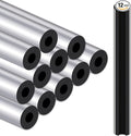 12Pcs Pipe Insulation Foam Tube Self Adhesive Insulation Foam Wrap Aluminum Foil Pipe Covers Protection Tubes for Winter Outside Spigot Water Heater Irrigation Pipes,1.3 Ft x 0.8 Inch