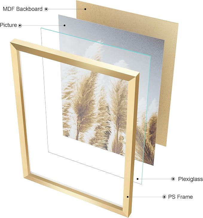 ArtbyHannah Gallery Wall Frame Set, 8 Pack Picture Frames Collage Wall Decor - Image 5