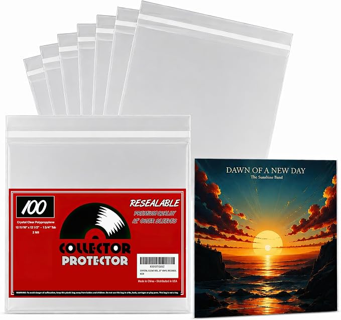 Resealable Record Outer Sleeves by CollectorProtector