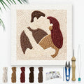 Doodlream Embracing Lovers DIY Punch Needle Embroidery Kit by Doodlream