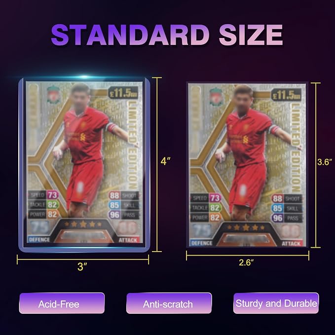 2000 Packs Card Sleeves, Hard Plastic Card Holder - Image 2