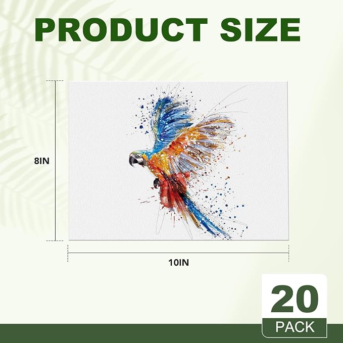 ESRICH Canvas Boards for Painting, 20 Pack Canvases for Painting 8x10 Cotton - Image 2
