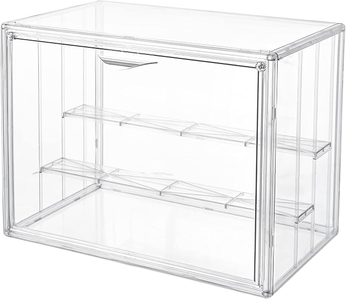 Attelite Clear Acrylic Display Case, 3 Tier Display Shelf by Attelite