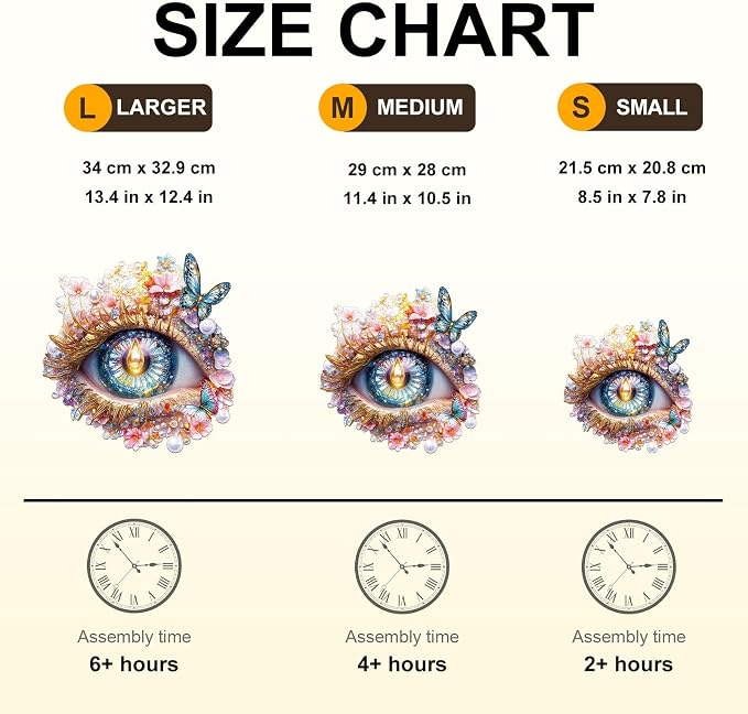 Eden Eye Puzzles Adults Gifts Wooden 90 Pieces 8.5 * 7.8in - Image 4