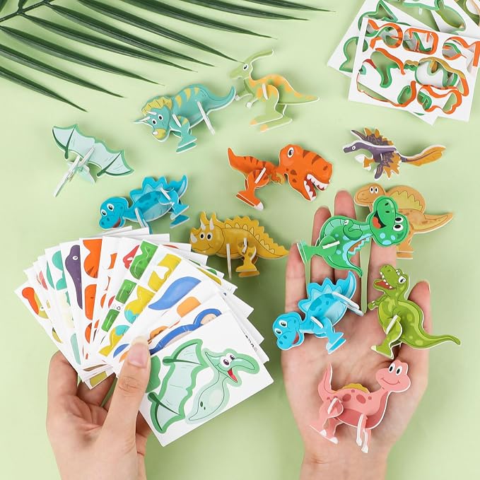 LOMIMOS Educational 3D Cartoon Puzzle, 3D Jigsaw Cartoon Model Creative Learning - Image 4