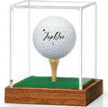 JupDec Golf Ball Display Case Clear Acrylic Memorabilia Stand Cube Holder by JupDec