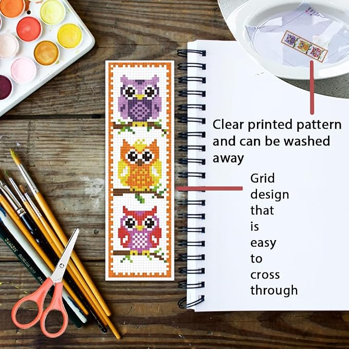 ORIGACH 6 Set Cross Stitch Bookmark Kit - Image 3