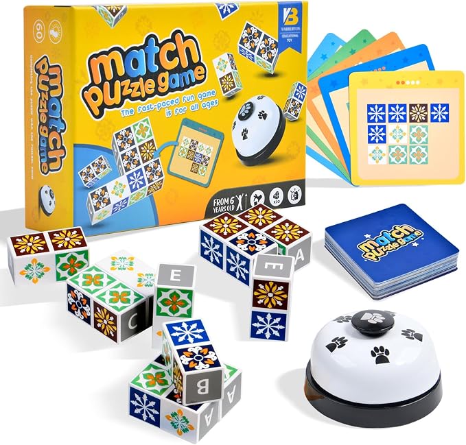 Wooden Match Puzzle Game Popular Board Games by LADVATKIN