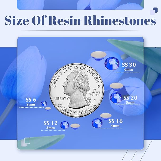 4000PCS 5mm Resin Rhinestones Bulk - Image 3