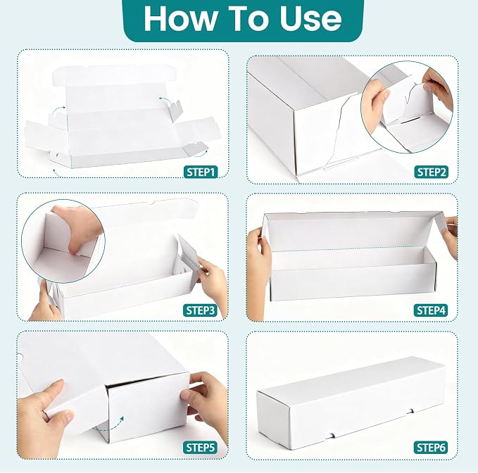 12-Pack 1100 Count Trading Card Storage Box, Sports Trading Card Boxes - Image 4