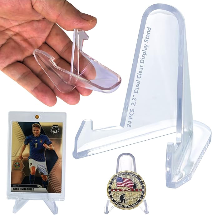 LRANFOW Thickened Version 24 Packs Card Stands Sports Card Holder, Card Display - Image 9