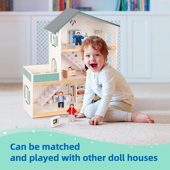 OOOK Wooden Dollhouse Furniture Set - Image 7