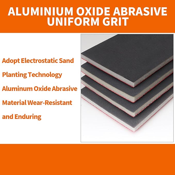 28 Pcs 2500 Grit Sanding Sponge,Ultra Fine Sandpaper,Soft Foam Hand Sander Block Wet Dry Sanding Pads for Automobile Wood Furniture Metal Drywall Polishing