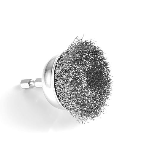 HOYIN 18PC Wire Wheel Cup Brush Set | Coarse Crimped Carbon Steel | 1/4" Hex Shank | 3PACK of 6 Pieces | Ideal for Drills